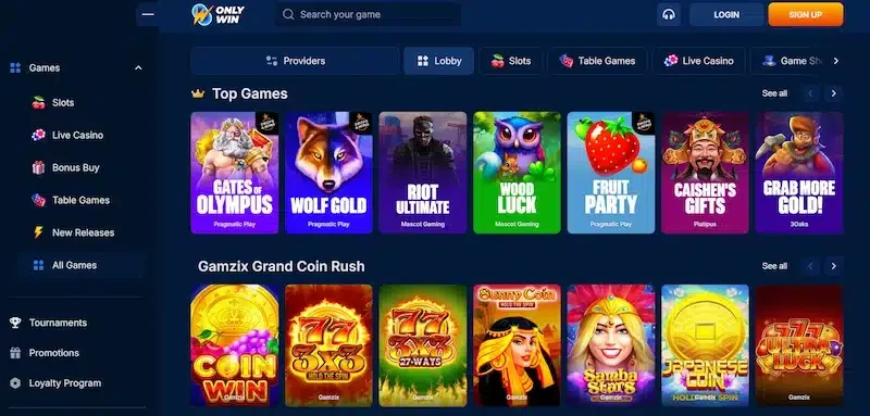 Only Win Casino Mobile App - iOS and Android Compatible